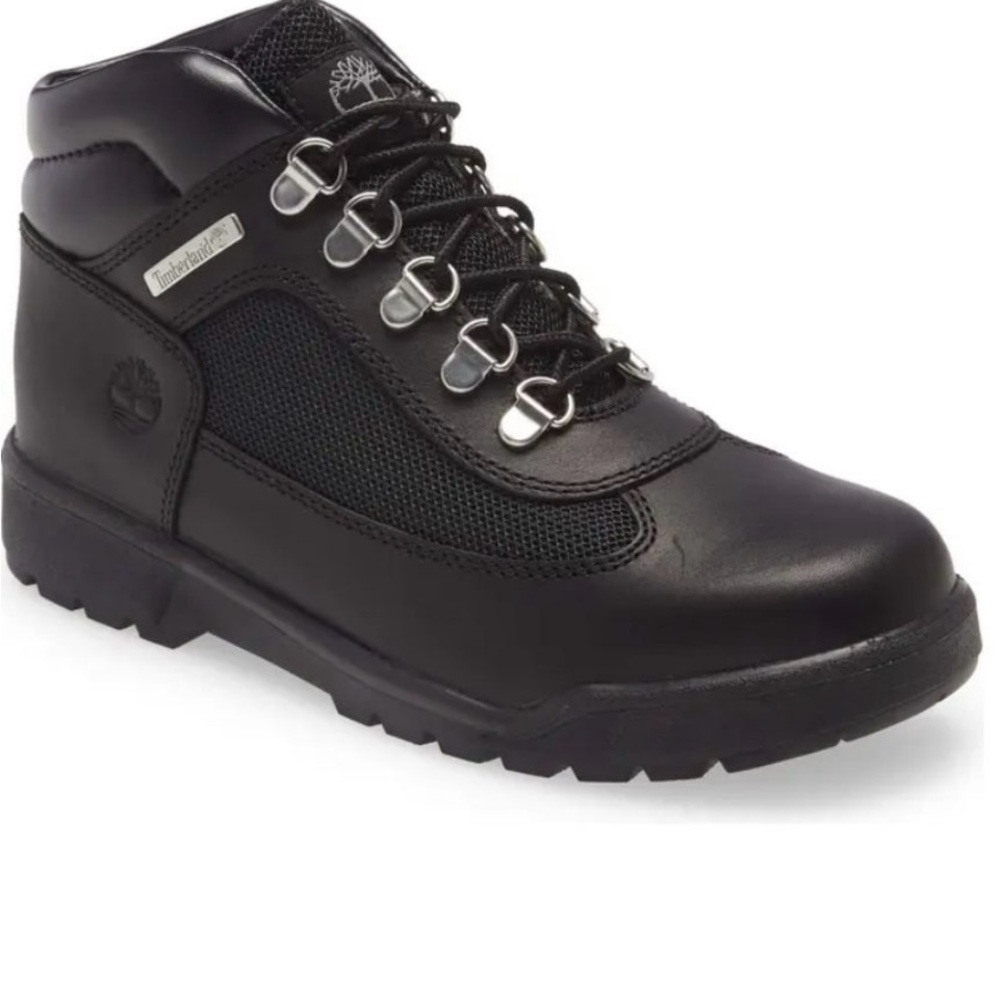 Timberland Black Leather Hiking Boots